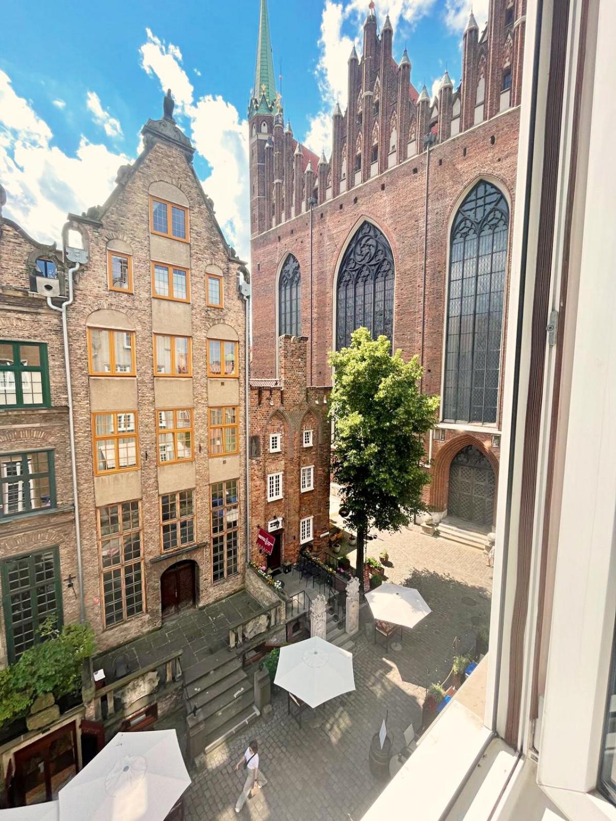 Ferienwohnung Old Town Center Mariacka View Danzig Exterior foto